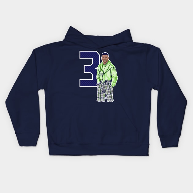 Russell Wilson Polo Kids Hoodie by Carl Cordes